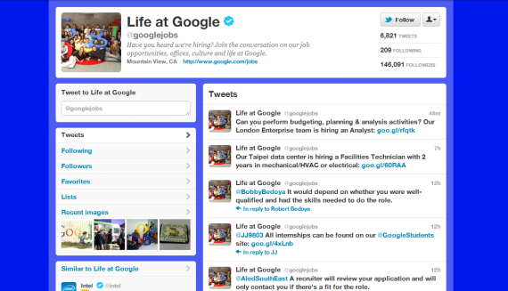 Google Jobs on Twitter