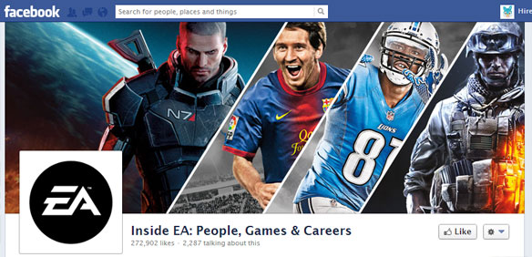 EA facebook career page cover image