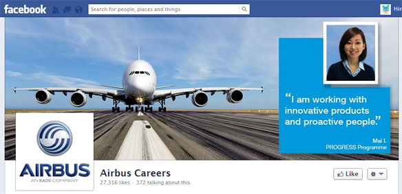 airbus facebook career page cover image