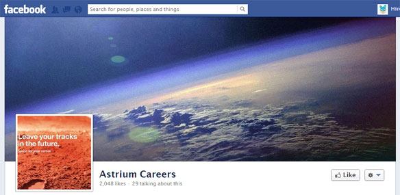 astrium facebook career page cover image