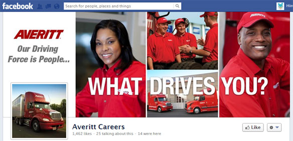 averitt facebook career page cover image