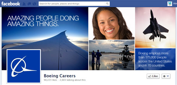 boeing facebook career page cover image