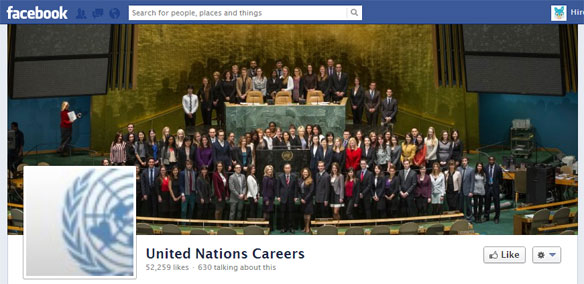 unitednations facebook career page cover image