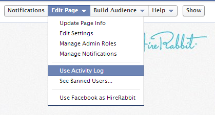 Use activity log to see your scheduled posts