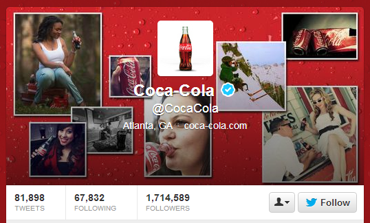 coca-cola consistent naming across social media
