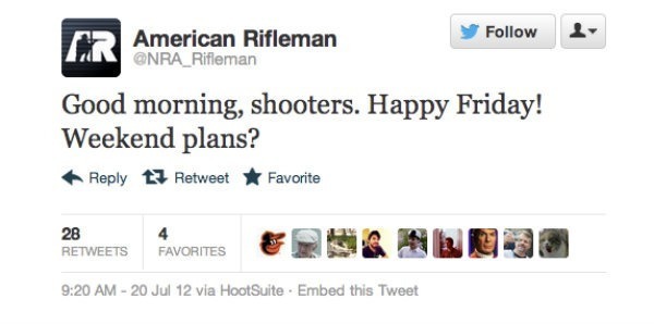 American Rifleman - Badly timed tweet